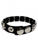 Kunstleder Armband Herznieten