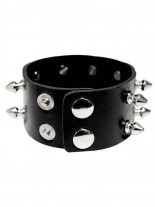 Kunstleder Armband Killer Nieten 2 reihig