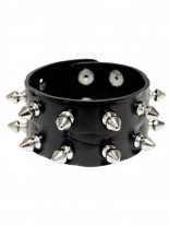 Kunstleder Armband Killer Nieten 2 reihig