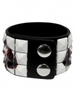 Kunstleder Armband Pick skull
