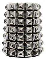 Leder Armband Pyramiden Nieten 7 reihig