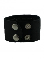 Kunstleder Armband Pyramidennieten 3 reihig schmal