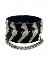 Kunstleder Armband Revolver