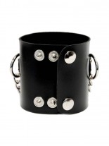 Kunstleder Armband Ring breit