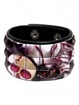 Kunstleder Armband Skull Graffiti