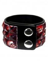 Kunstleder Armband Skulls