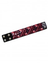 Kunstleder Armband Skulls