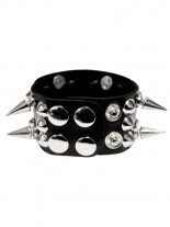 Kunstleder Armband Spitz und Conenieten