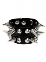 Kunstleder Armband Spitz und Conenieten