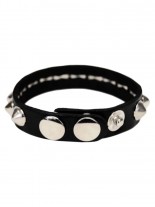 Kunstleder Armband Spitznieten 1 reihig