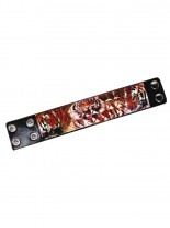 Kunstleder Armband Tiger