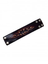 Kunstleder Armband Tribal groß
