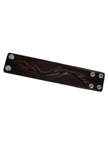 Kunstleder Armband braun