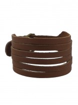 Leder Armband Biker braun