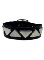 Leder Armband Dreieck Nieten