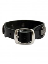 Leder Armband Eisernes Kreuz mit Sternen