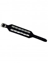 Leder Armband Flach Nieten 2 reihig