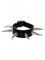 Leder Armband Krummcone Nieten