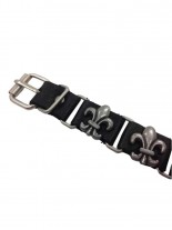 Leder Armband Lilie