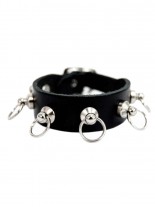 Leder Armband Ringe klein