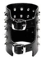 Leder Armband Spitznieten 5 reihig