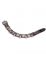 Leder Armband braun Peace