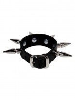 Leder Armband mit Killernieten 2,5 cm