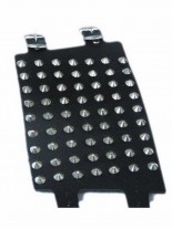Leder Armband mit Spitznieten 7 reihig