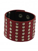 Kunstleder Armband rot
