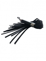 Leder Flogger Peitsche schwarz mit 23 Riemen