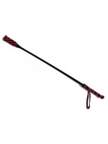 Leder Gerte Peitsche rot schwarz