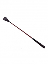 Leder Reitgerte schwarz