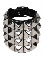 Leder Armband Pyramidennieten