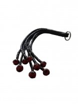 Lederriemen Peitsche schwarz 60 cm