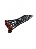 Lederriemen Peitsche schwarz 60 cm