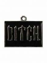 Metallkette mit Anhänger Bitch