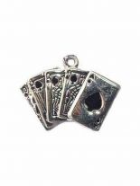 Metallkette mit Anhänger groß Karten