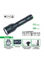 Nextorch P5G 800/200 Lumen LED Taschenlampe mit weiß/grüner DUAL-LED