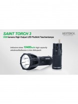 Outdoor LED Taschenlampe 2600 Lumen Nextorch Saint Torch 3