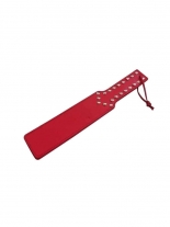 Paddel Peitsche rot mit Flachnieten