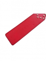 Paddel Peitsche rot mit Flachnieten