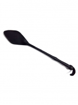 Paddelschlag Lederpeitsche schwarz