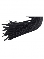 Peitsche schwarz Veloursleder