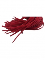 Peitsche schwarz rot Veloursleder