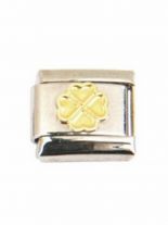 Motiv Kleeblatt gold