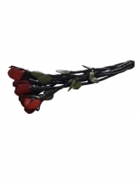 Rosen Leder Peitsche 8 Riemen
