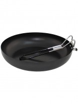 Stahl Bratpfanne mit Klappstiel 24 cm