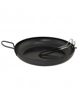 Stahl Bratpfanne mit Klappstiel 30 cm