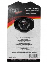 Stirnlampe 3 Watt LED und Zoom