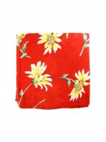 Tuch Blumenmuster rot